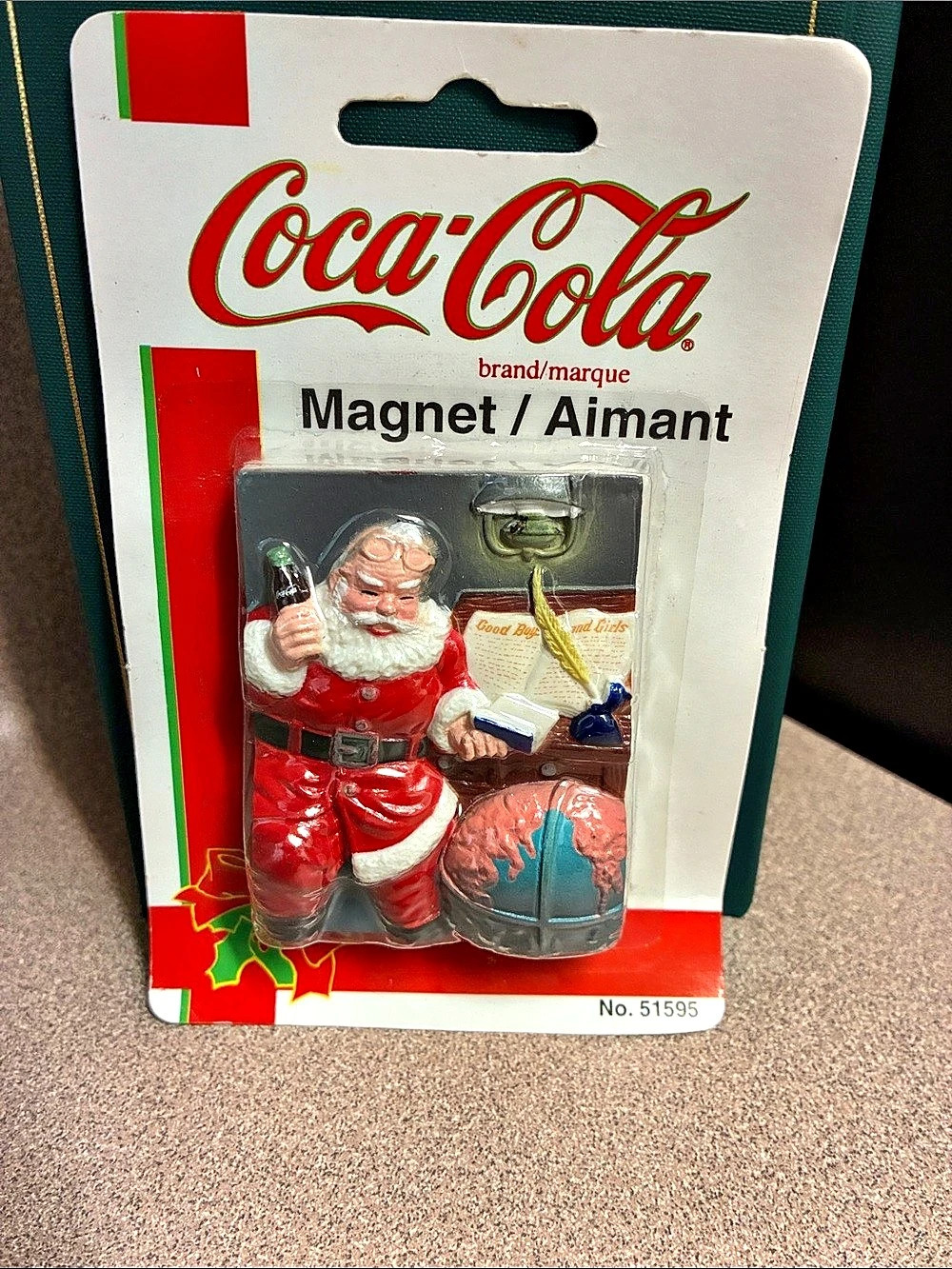 Coca-Cola Santa Claus Magnet No. 51595 NWT